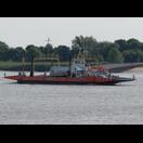 Die Schnellfähre Brake – Sandstedt, die uns über die Weser brachte